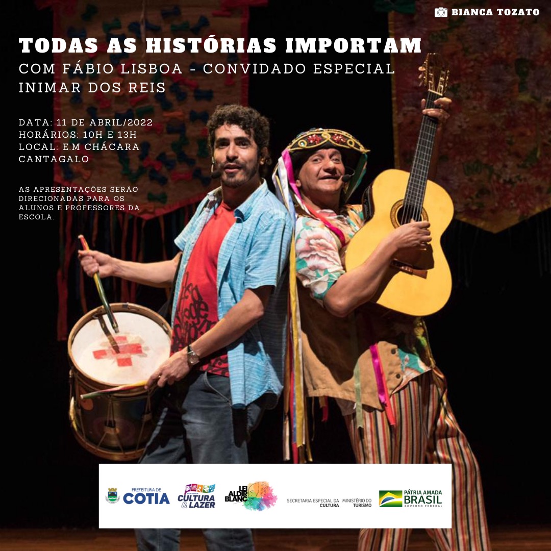 E.M CHÁCARA CANTAGALO VAI RECEBER O PROJETO ‘TODAS AS HISTÓRIAS IMPORTAM’