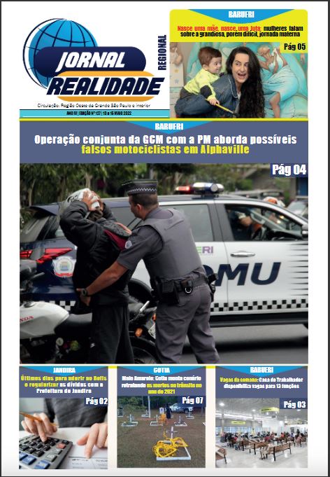 Jornal Realidade Regional –  Edição 127 -13 a 15  MAIO 2022