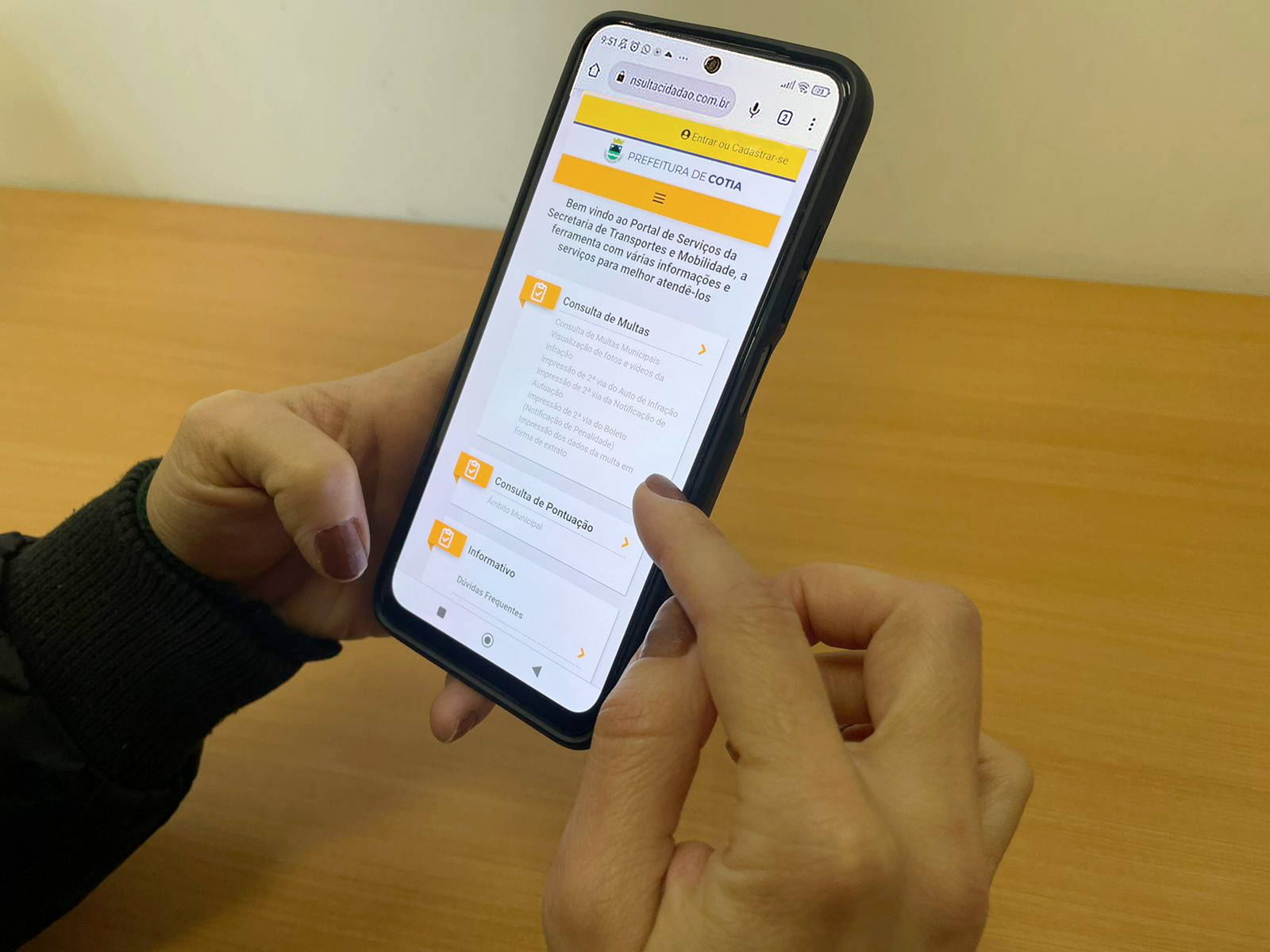 <strong>Prefeitura disponibiliza serviço on-line de Consulta de Infrações de Trânsito e de indicação de condutor</strong>