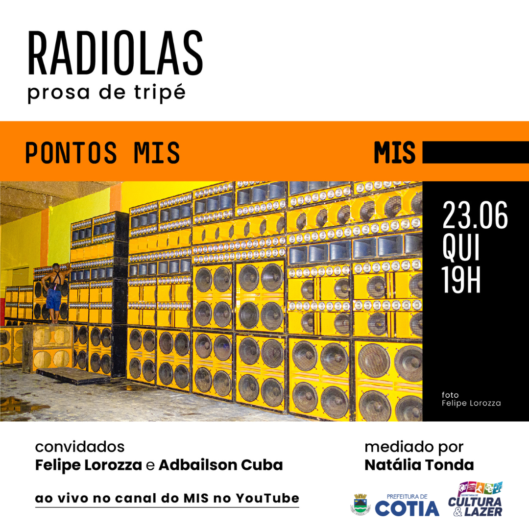 <strong>Dia 23/06, às 19h, tem conversa ao vivo “Prosa de Tripé Pontos MIS” sobre a exposição “Radiolas”</strong>