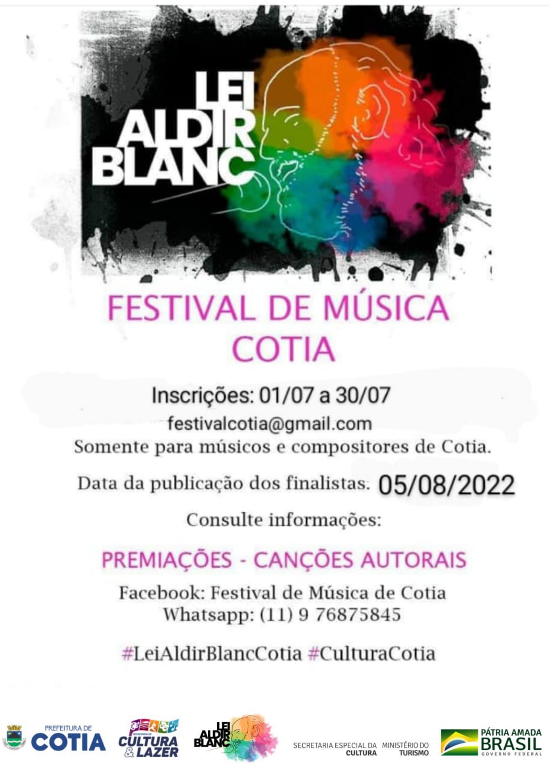 <strong>Inscrições abertas para Festival de Música que vai premiar compositores de Cotia</strong>