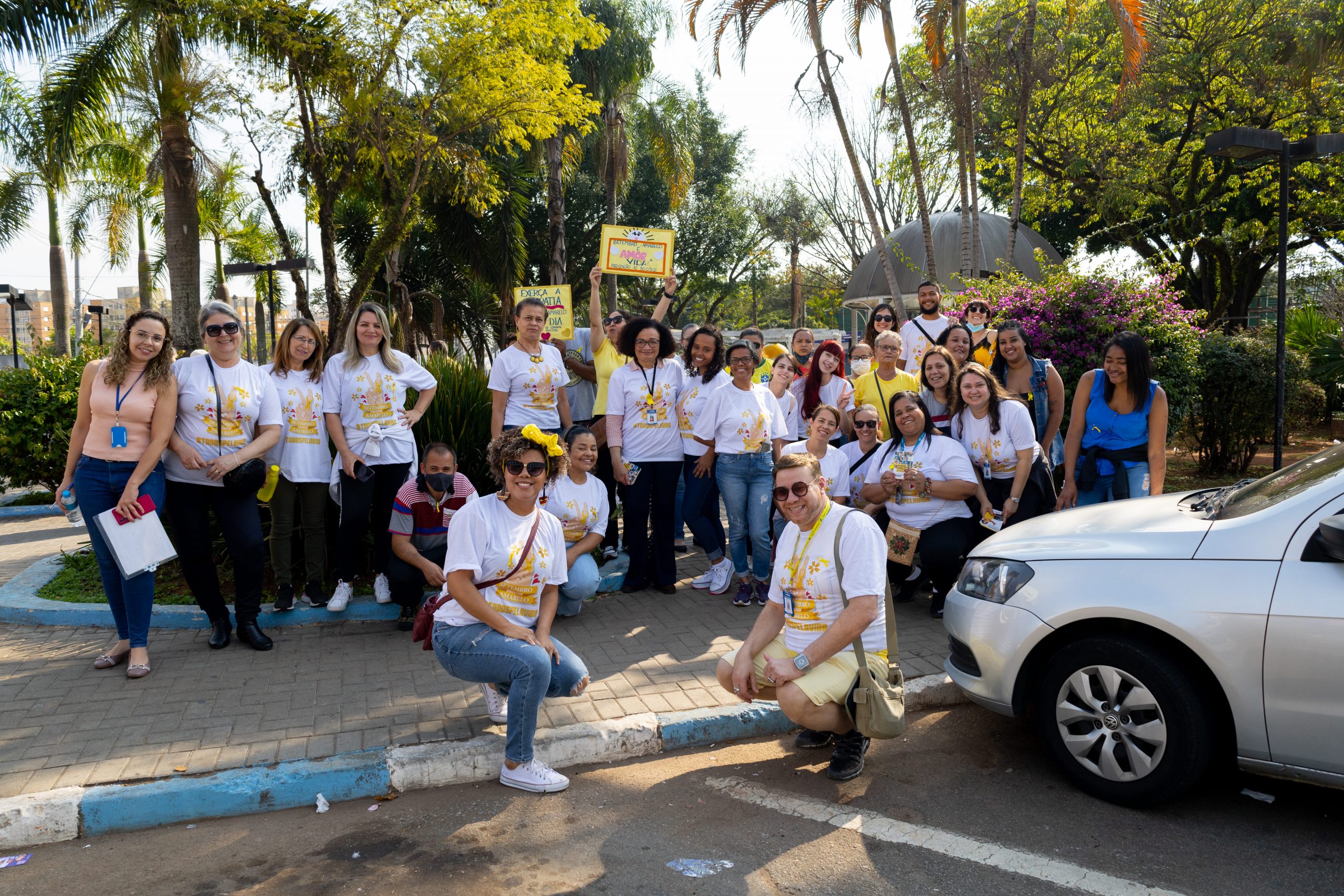<strong>“Caminhada pela vida”: Secretaria de Saúde de Jandira realiza ação em prol da campanha Setembro Amarelo</strong>