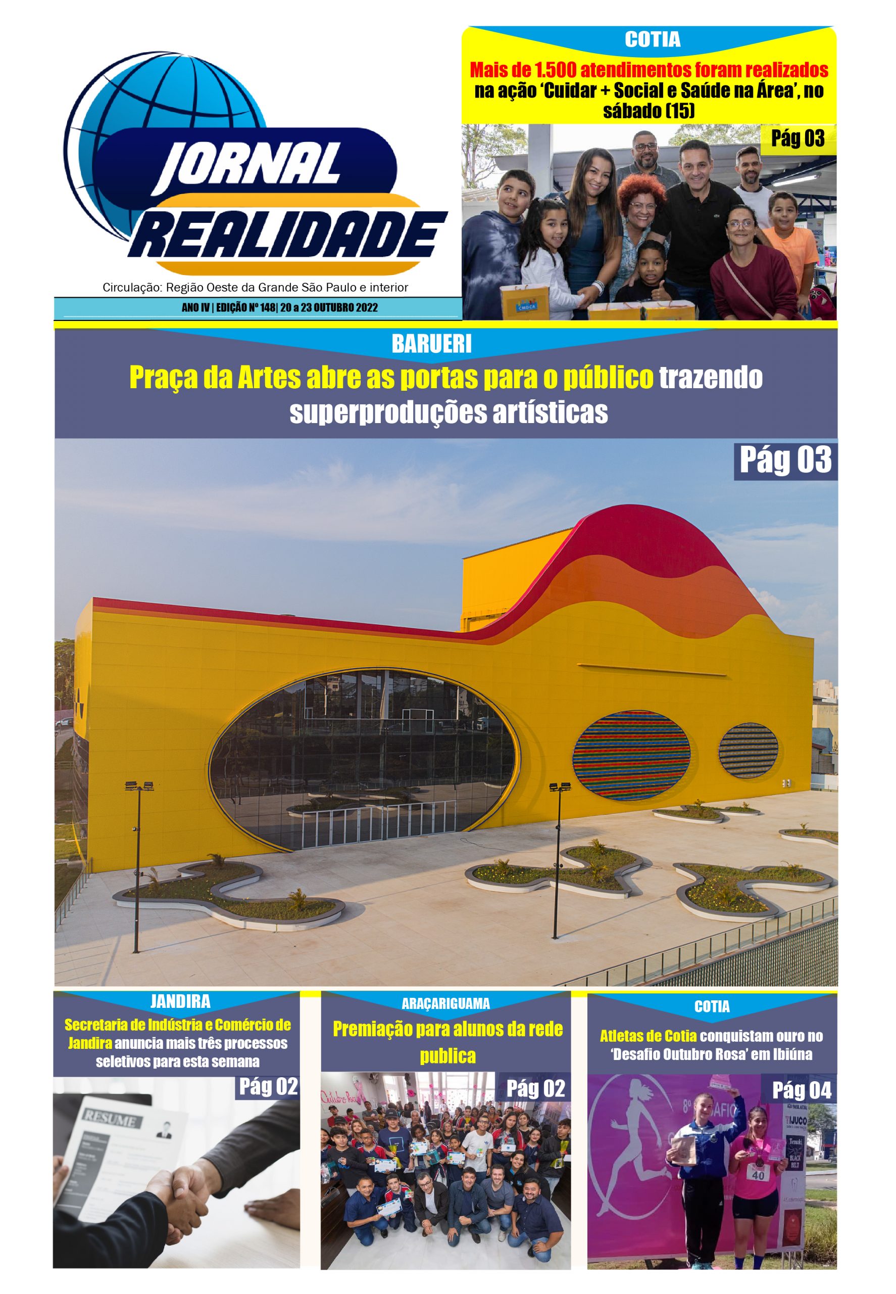 Jornal Realidade Regional – Edição 148 -20 a 23 OUTUBRO 2022