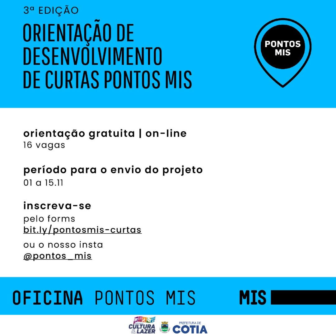 <strong>Projetos culturais podem se inscrever para a ‘Orientação de Desenvolvimento de Curtas’</strong>