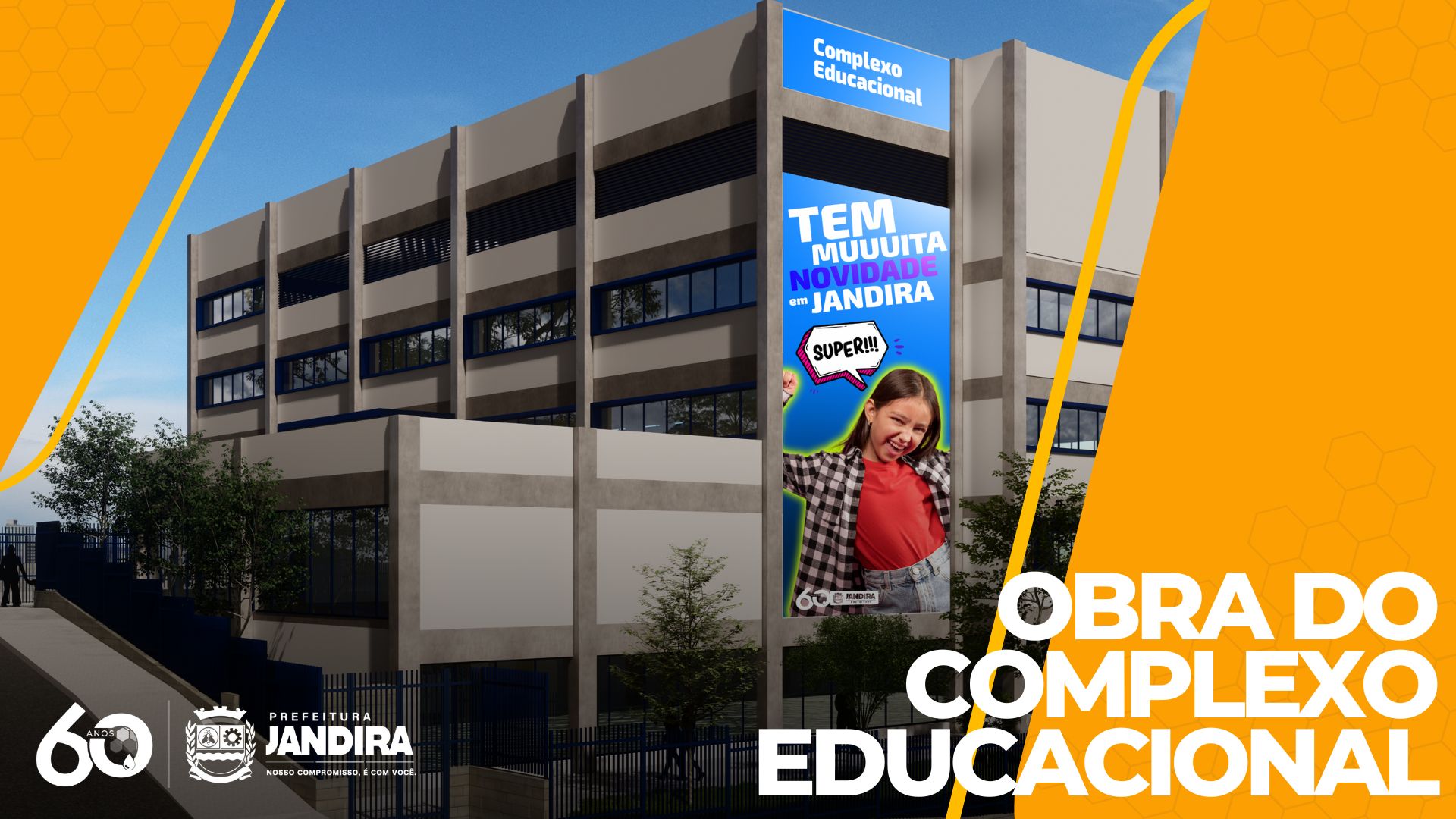 Prefeitura de Jandira inicia obra do primeiro Complexo Educacional do município