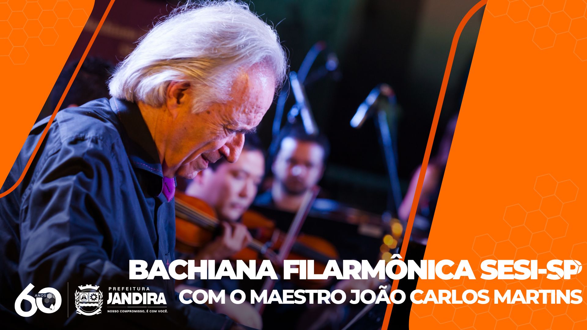 Bachiana Filarmônica SESI-SP, sob regência do maestro João Carlos Martins, se apresenta em Jandira neste mês