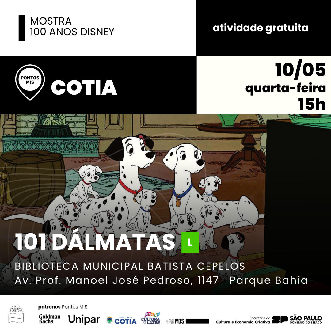 PROGRAMAÇÃO DO CINEMA NA BIBLIOTECA CELEBRA 100 ANOS DA DISNEY