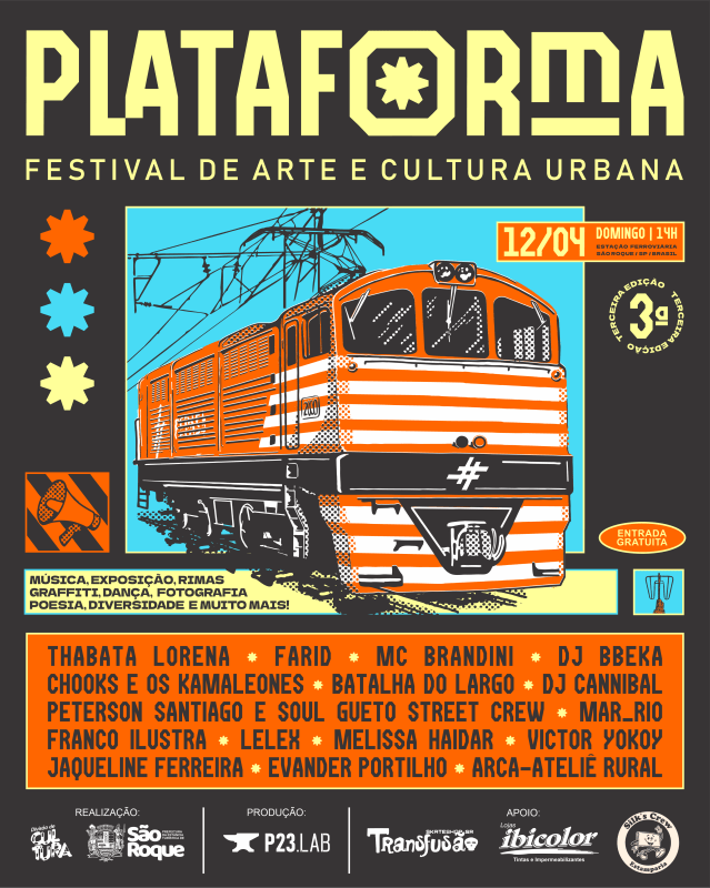 Festival de arte e cultura urbana ocupa a Estação Ferroviária de São Roque